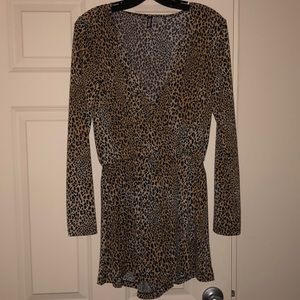H&M leopard romper sz 10 worn once (perfect cond)
